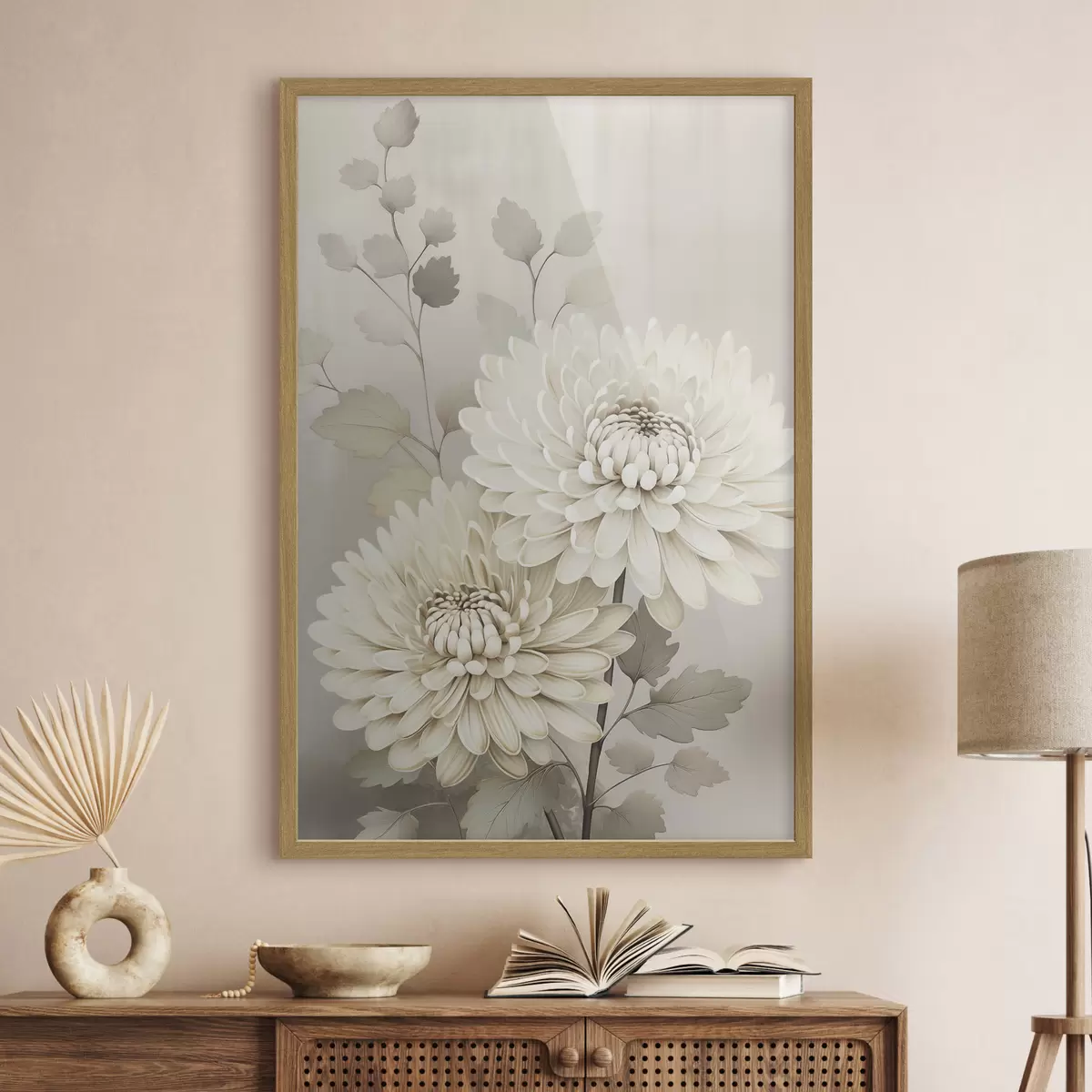 Plakat Abstrakcyjne chryzantemy f46257