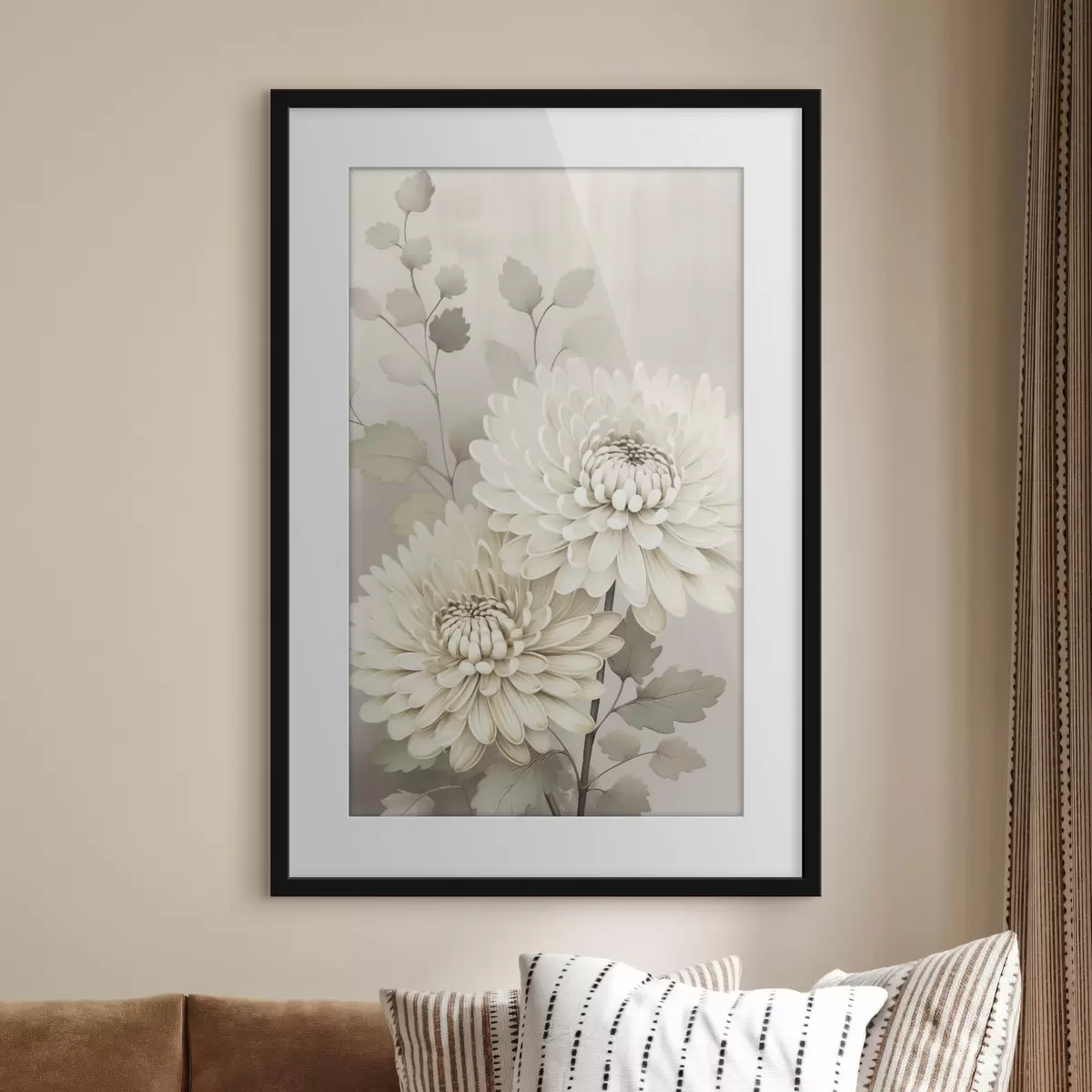Plakat Abstrakcyjne chryzantemy f46257