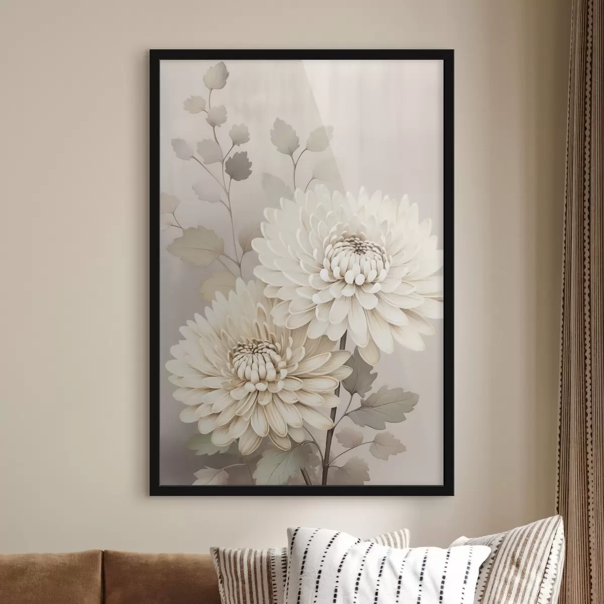 Plakat Abstrakcyjne chryzantemy f46257