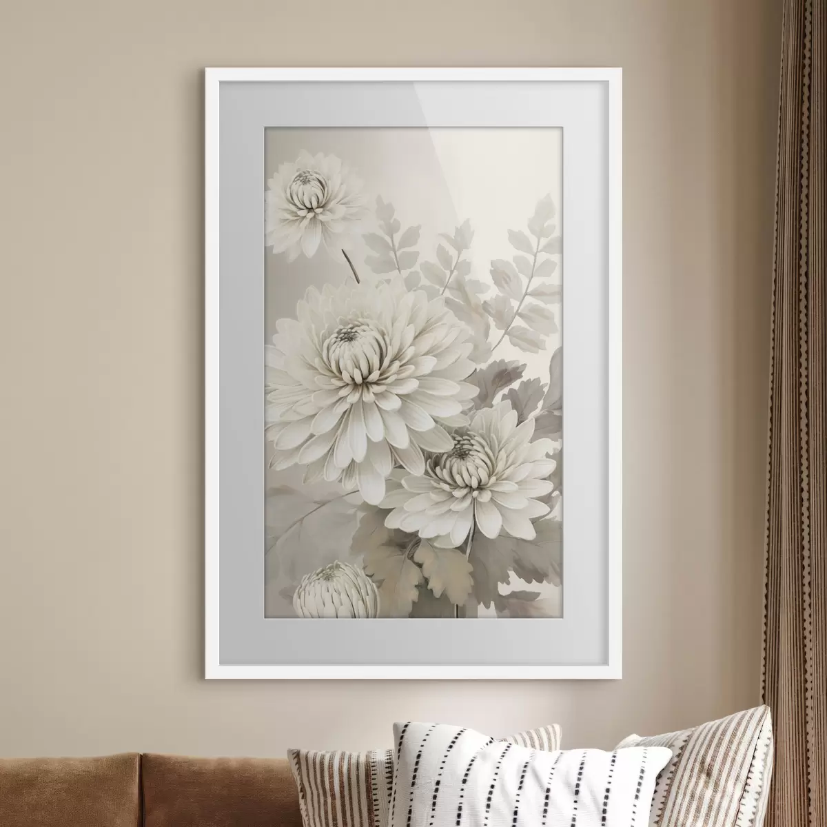Plakat Abstrakcyjne chryzantemy f46261