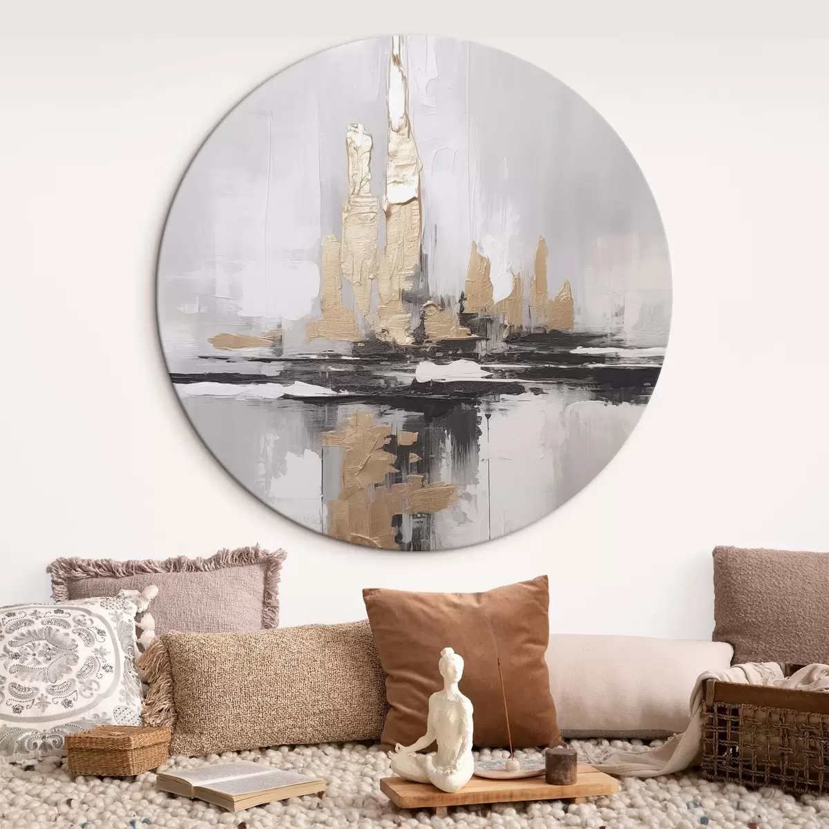 Okrągłe obrazy Nowoczesna abstrakcja r46296
