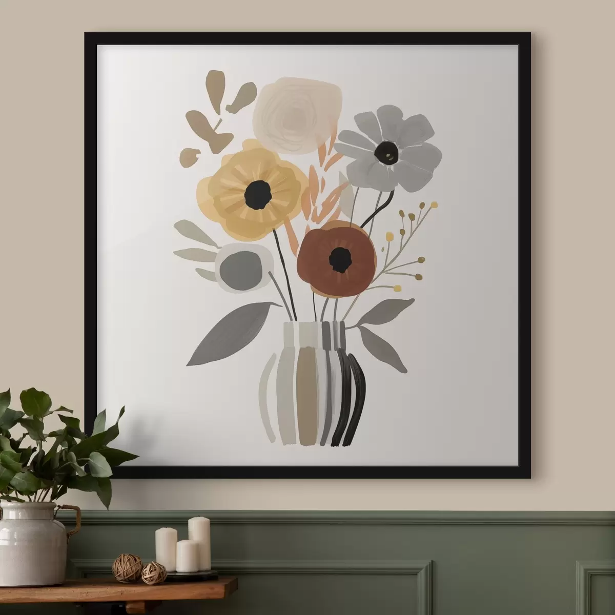 Plakat Kwiaty w wazonie f46302