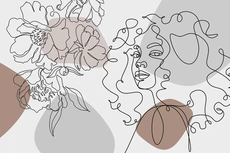 Fototapeta Dziewczyna w kolejkach w04724