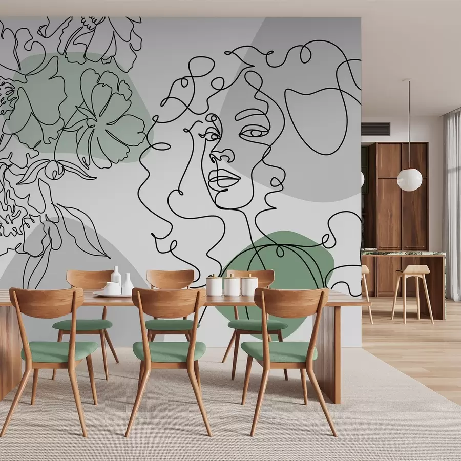 Fototapeta Dziewczyna w kolejkach w04724v1