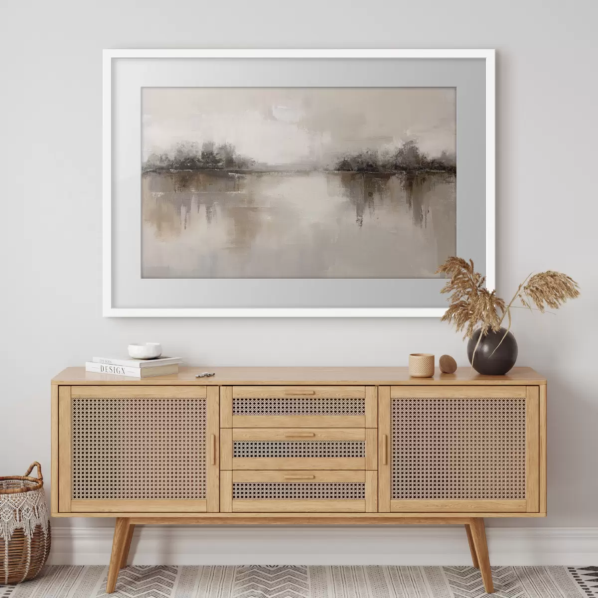 Plakat Brzegi spokojnego jeziora f46158