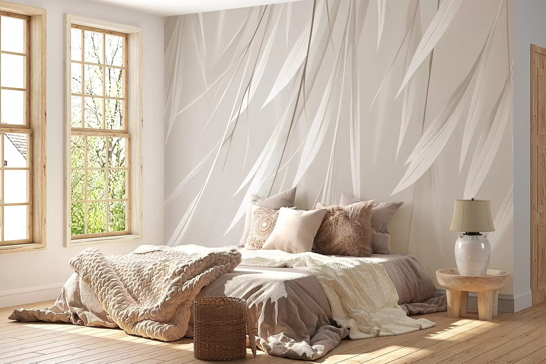 Fototapeta Wiszące cienkie liście w04703