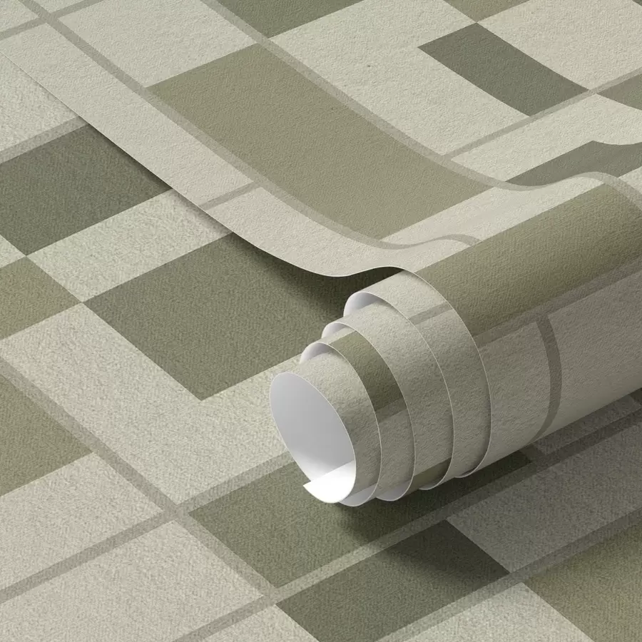 Fototapeta Geometryczny wzór w odcieniach zieleni a00769