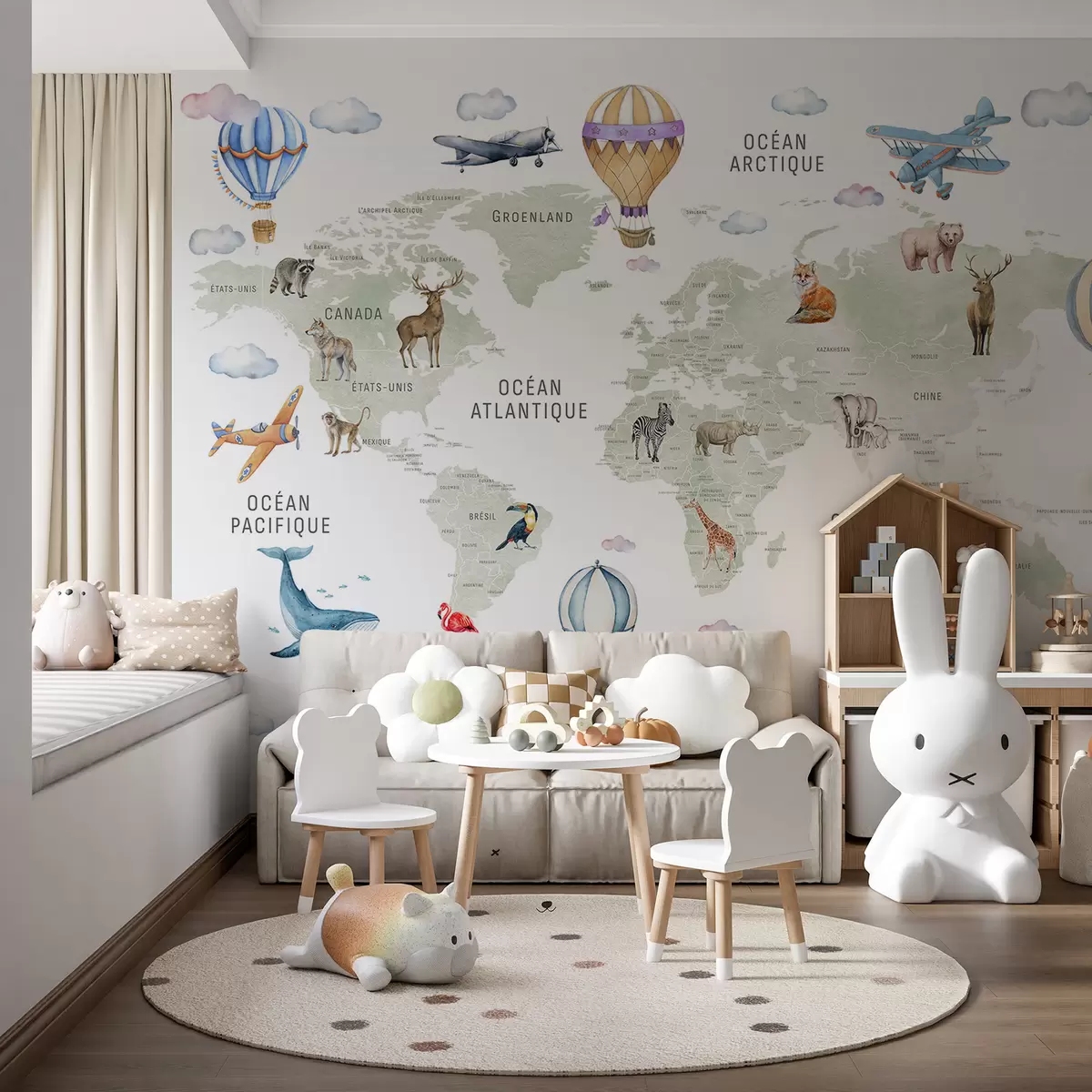 Fototapeta Zielony atlas po francusku c00001fr