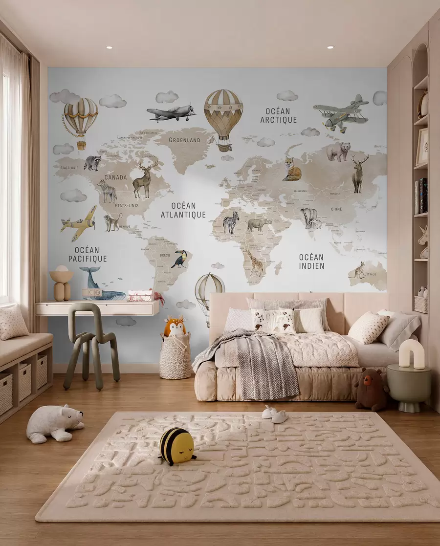 Fototapeta Beżowy atlas po francusku c00001frv2