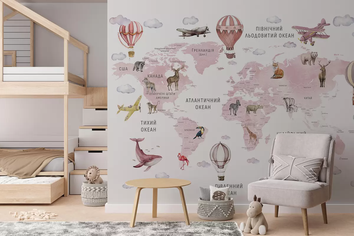 Fototapeta Różowy atlas po ukraińsku c00001ukv3