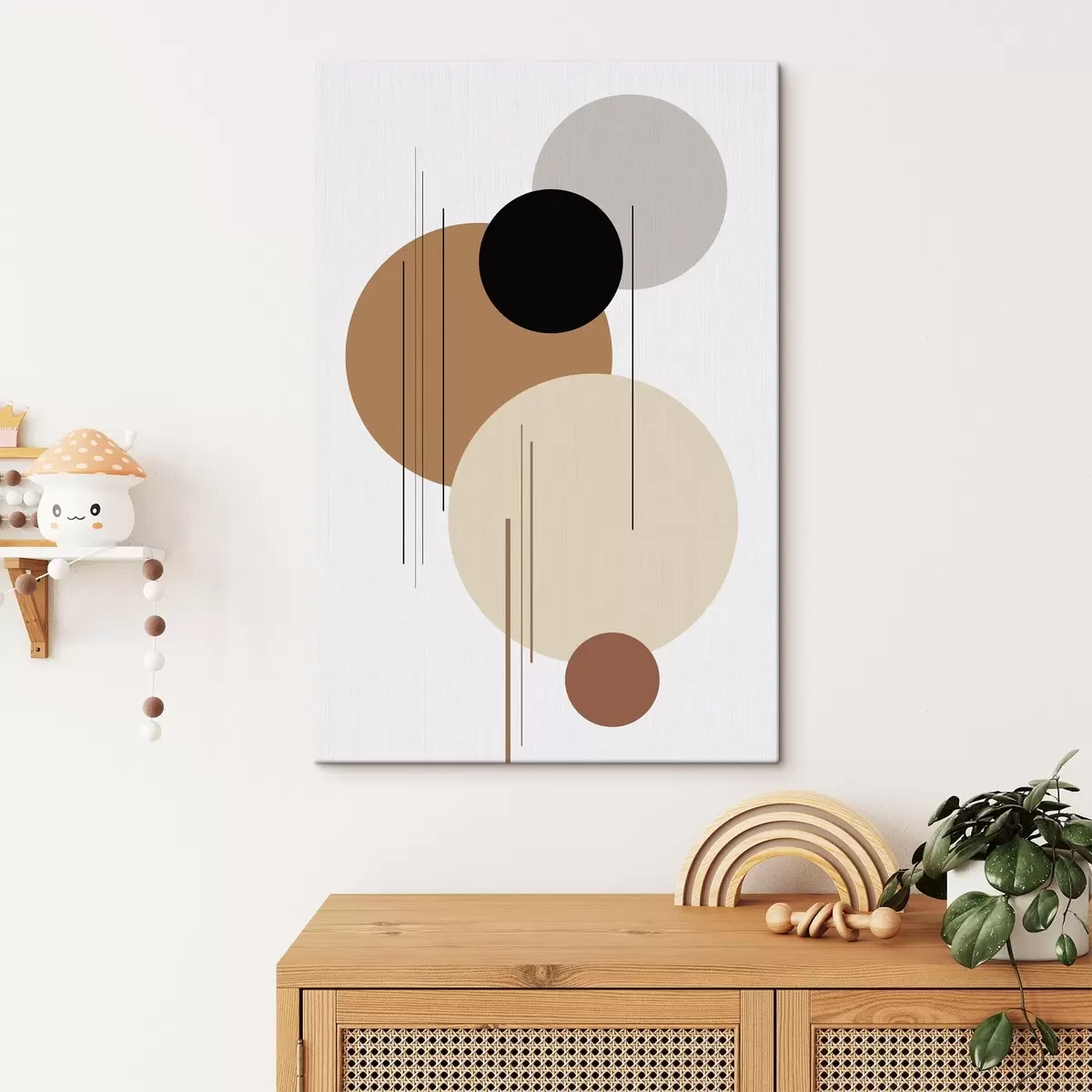 Obraz Abstrakcyjna kompozycja geometryczna s46351