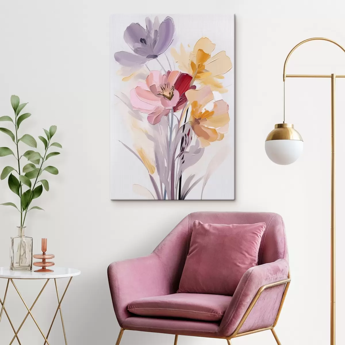 Obraz Abstrakcyjny bukiet s46355