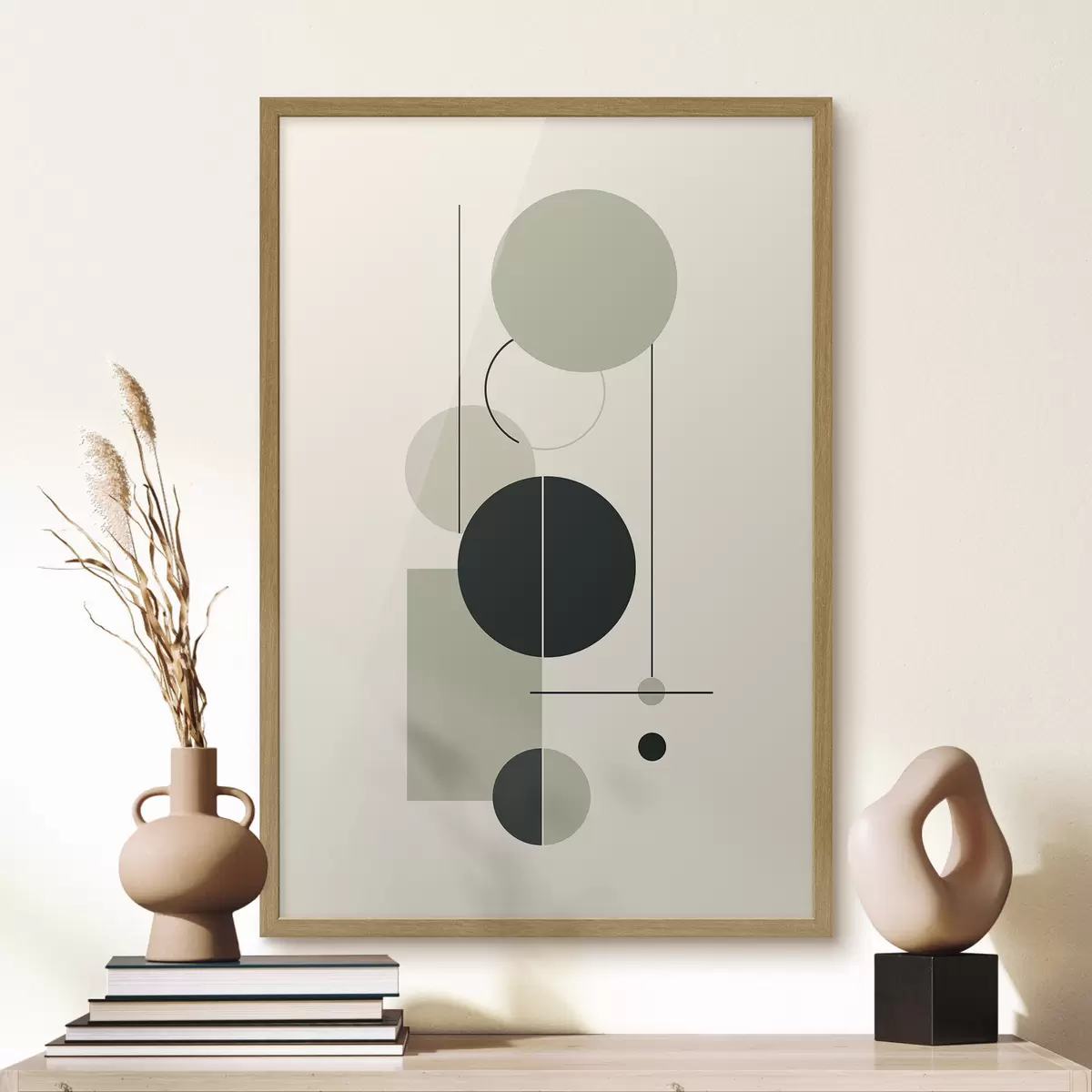 Plakat Geometryczna minimalistyczna abstrakcja f46352
