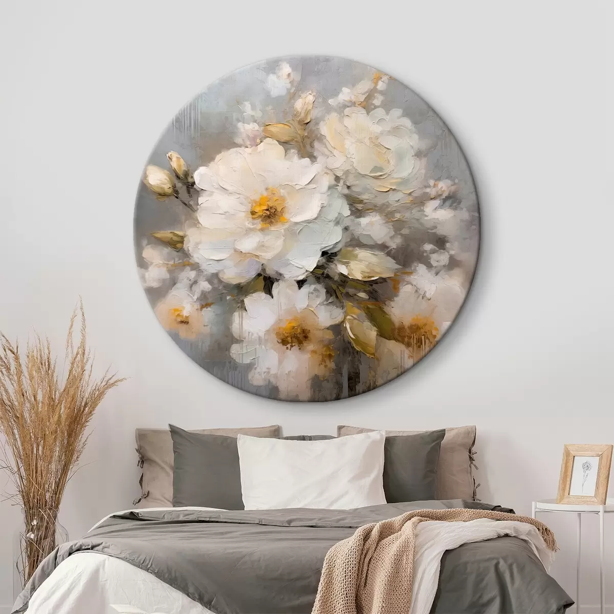 Okrągłe obrazy Abstrakcyjne kwiaty r46265