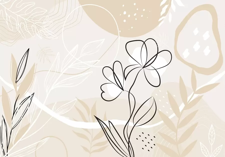 Fototapeta Streszczenie z roślinami w04760