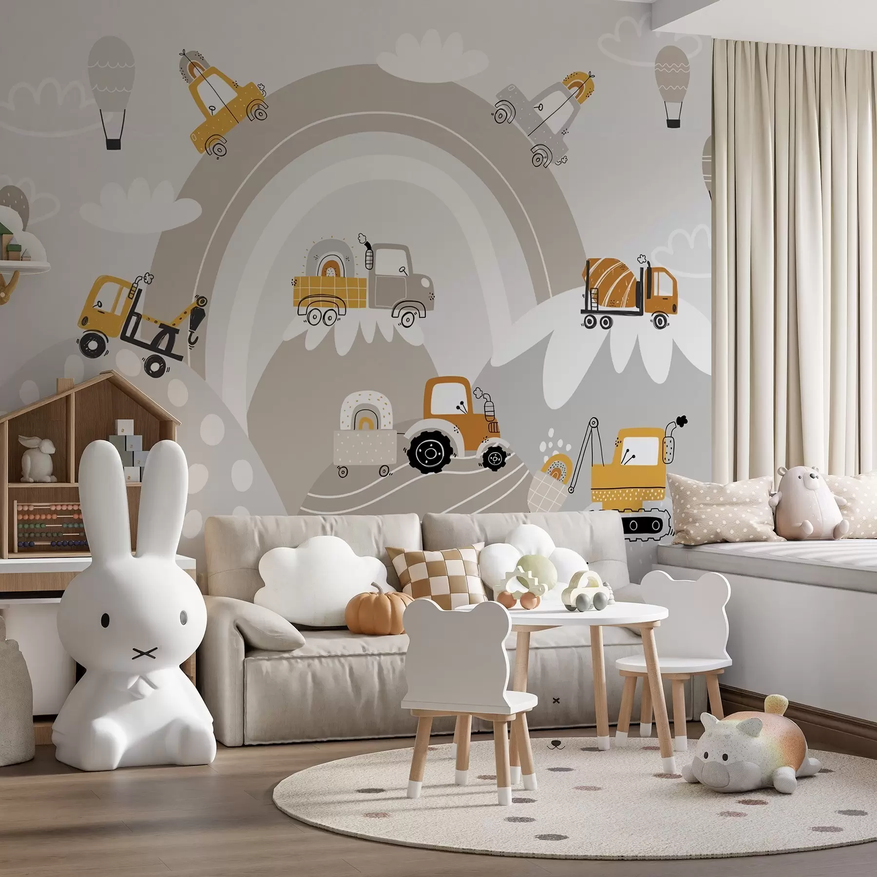 Fototapeta Samochody dla dzieci, traktory w04765