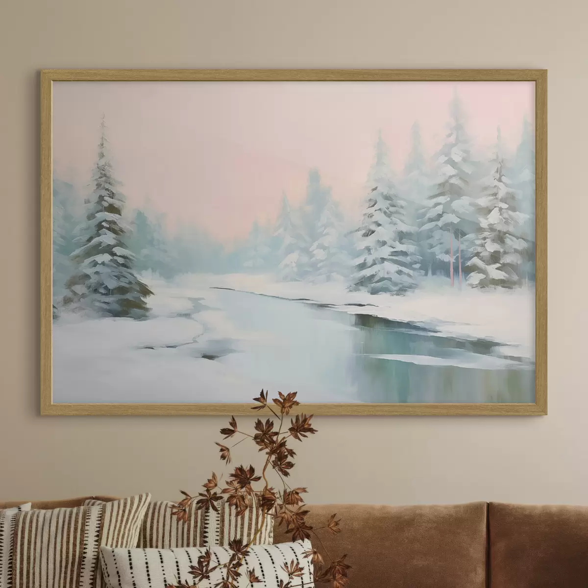 Plakat Zimowy krajobraz f46408
