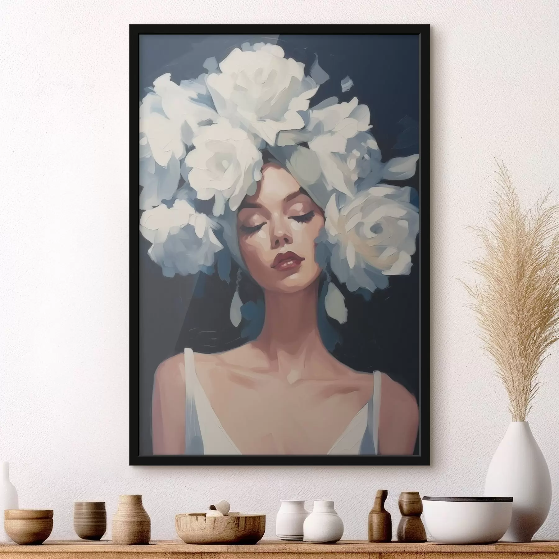 Fototapeta Dziewczyna w kwiatach f46419