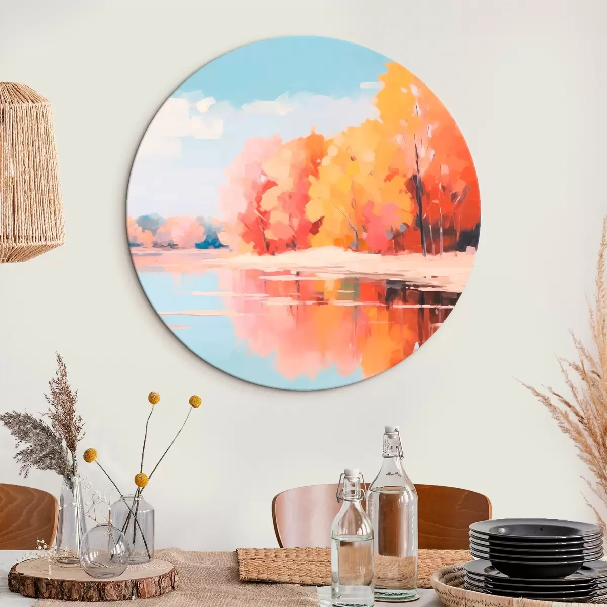 Okrągłe obrazy Krajobraz r46414