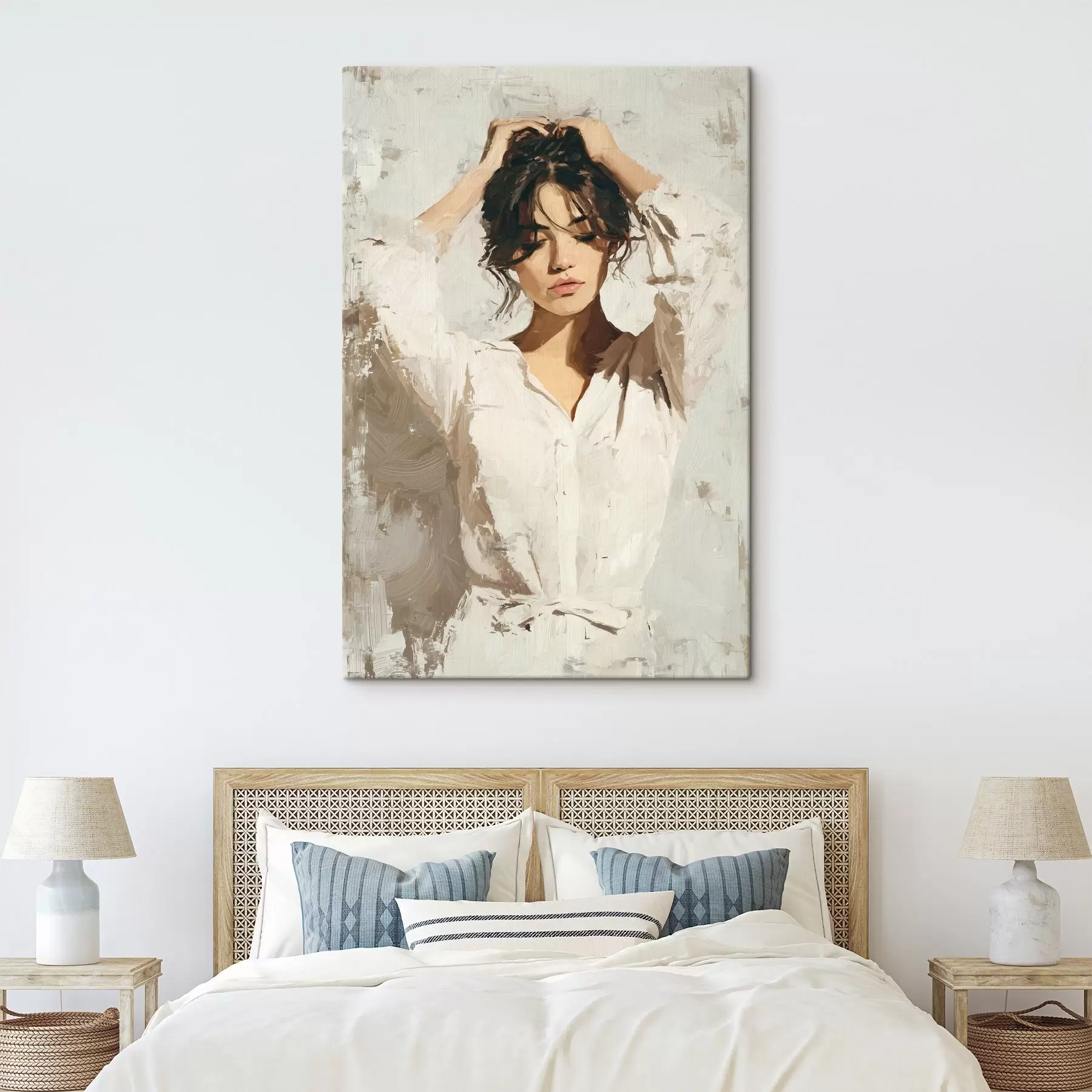 Obraz Kobieta w bieli s46366