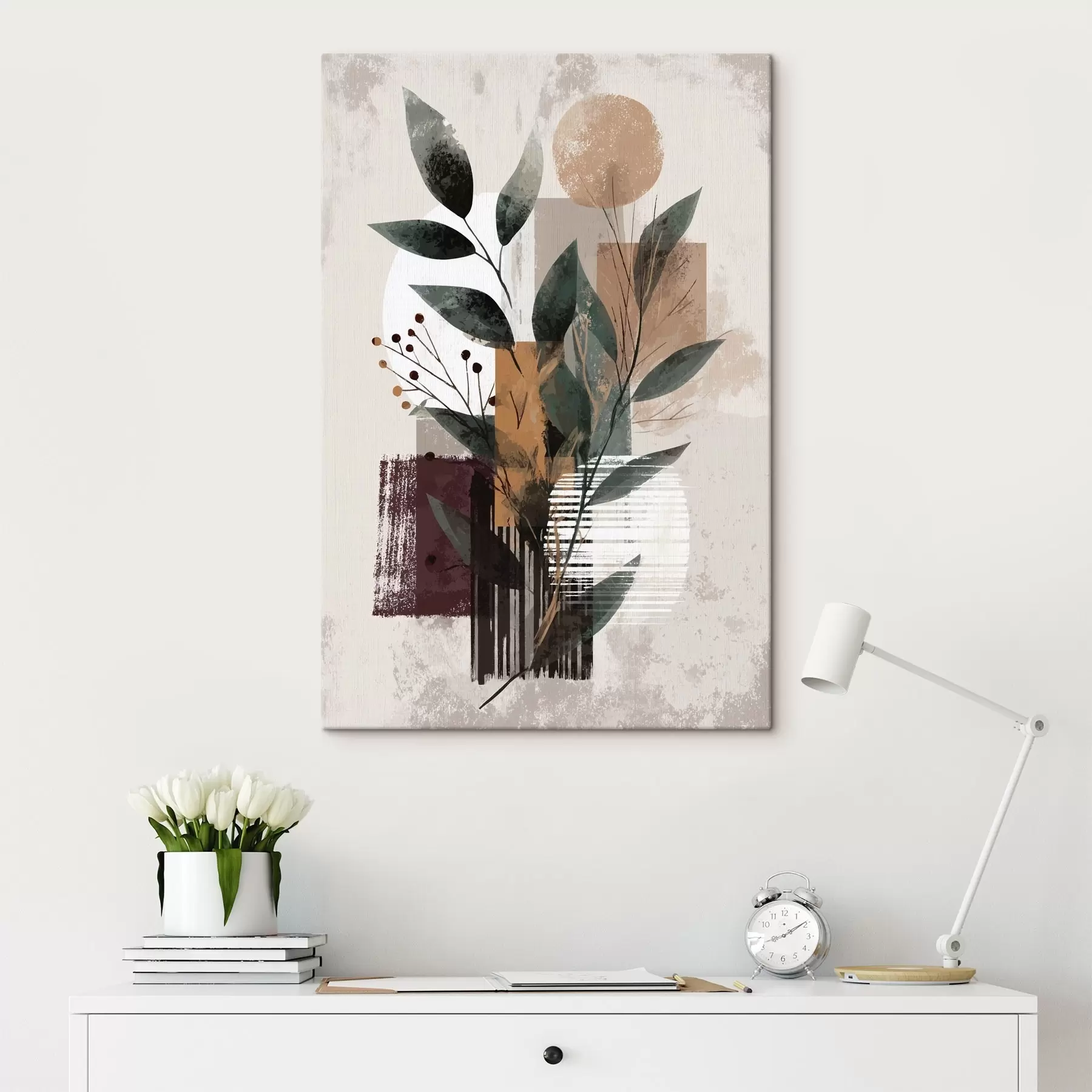 Obraz Abstrakcja liścia s46393