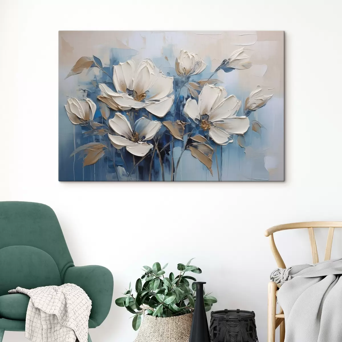 Obraz Malowane kwiaty s46396