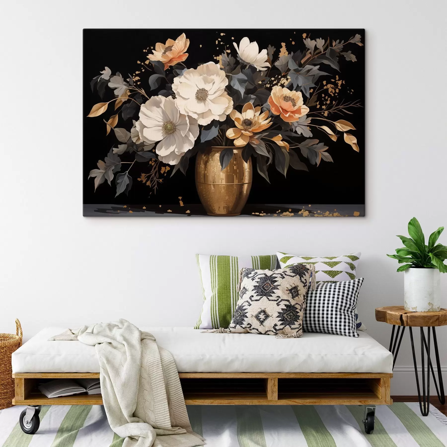 Obraz Bukiet w wazonie s46402