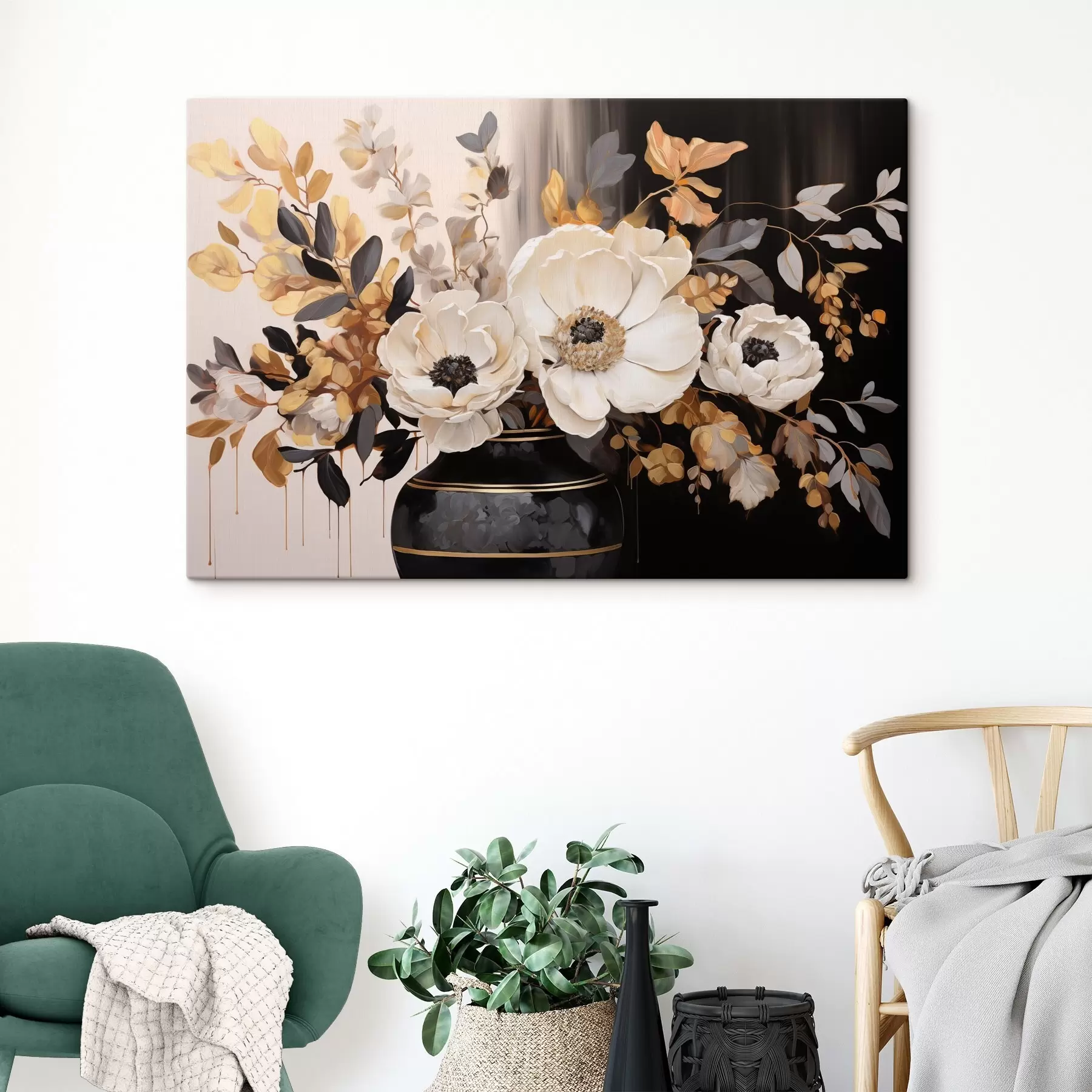 Obraz Bukiet w wazonie s46403