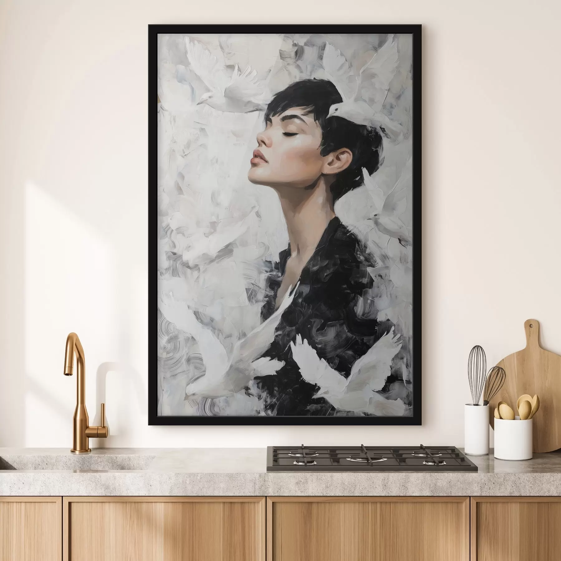 Fototapeta Dziewczyna i ptaki f46365