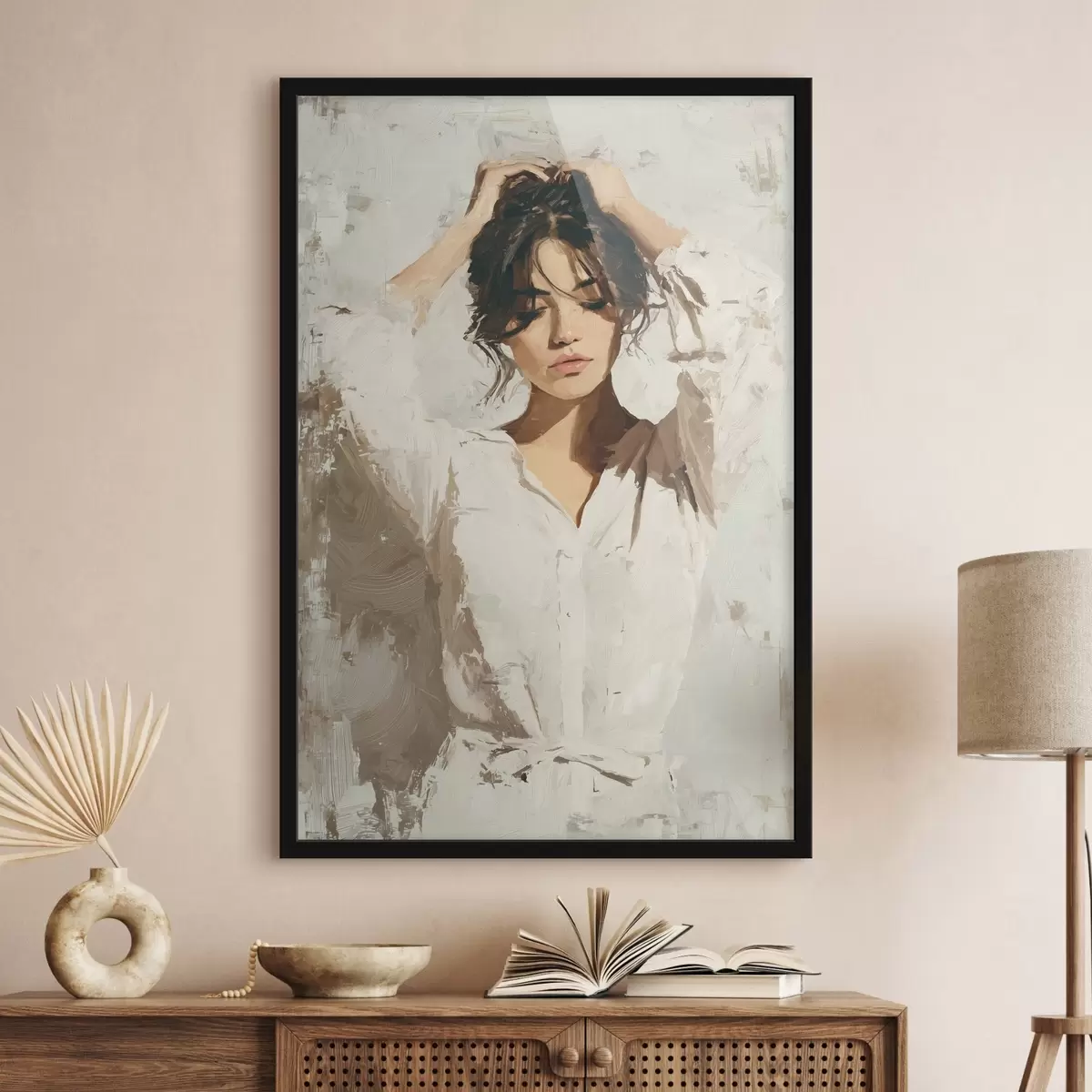 Plakat Kobieta w bieli f46366