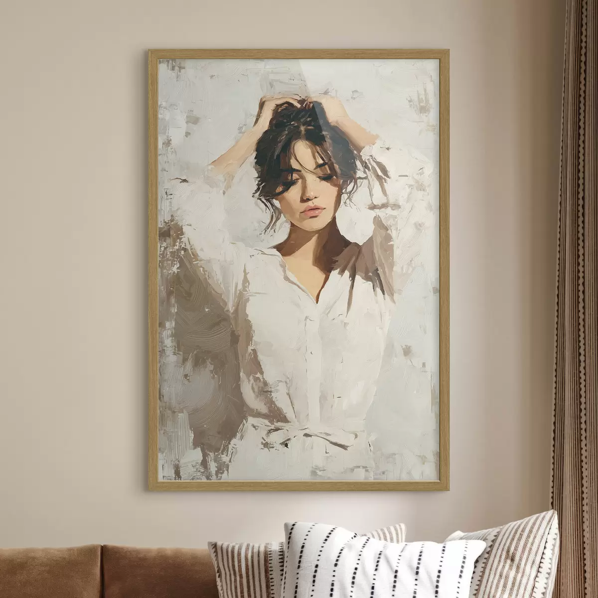 Plakat Kobieta w bieli f46366