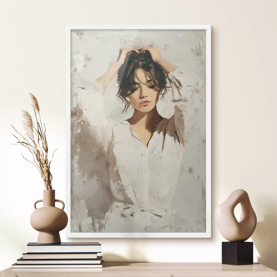 Fototapeta Kobieta w bieli f46366