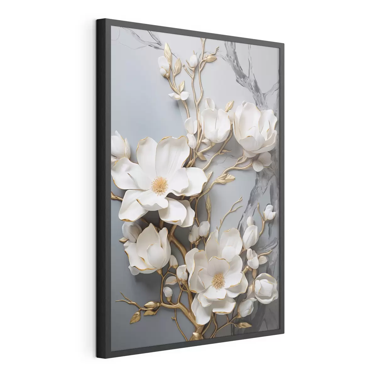 Plakat Abstrakcyjne kwiaty f46401