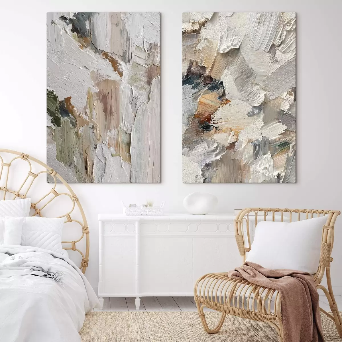 Obraz Abstrakcyjna faktura impasto m00916