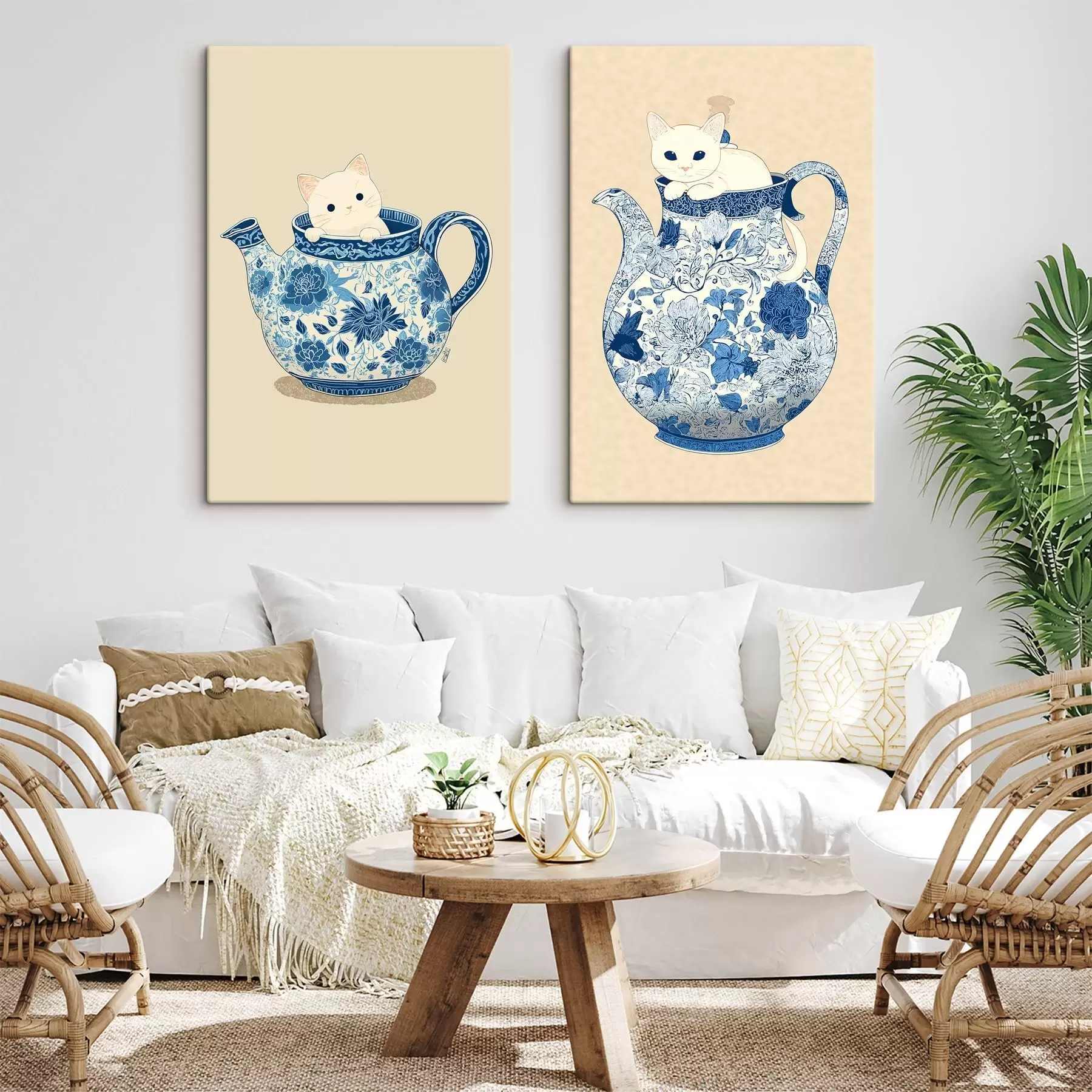 Obraz Kot w dzbanku m00920