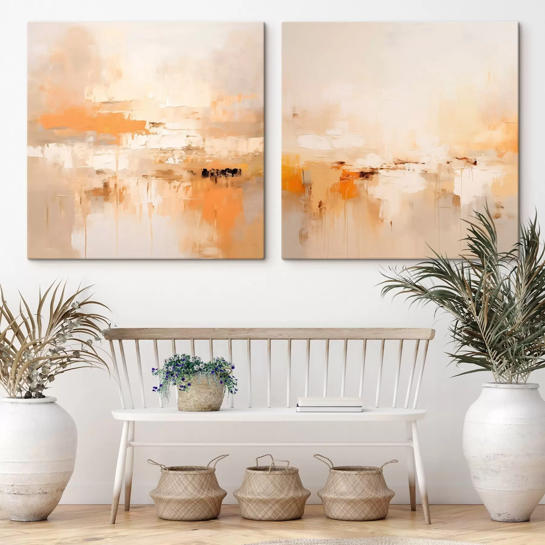 Obraz Jasny obraz abstrakcyjny w jesiennych odcieniach m00895