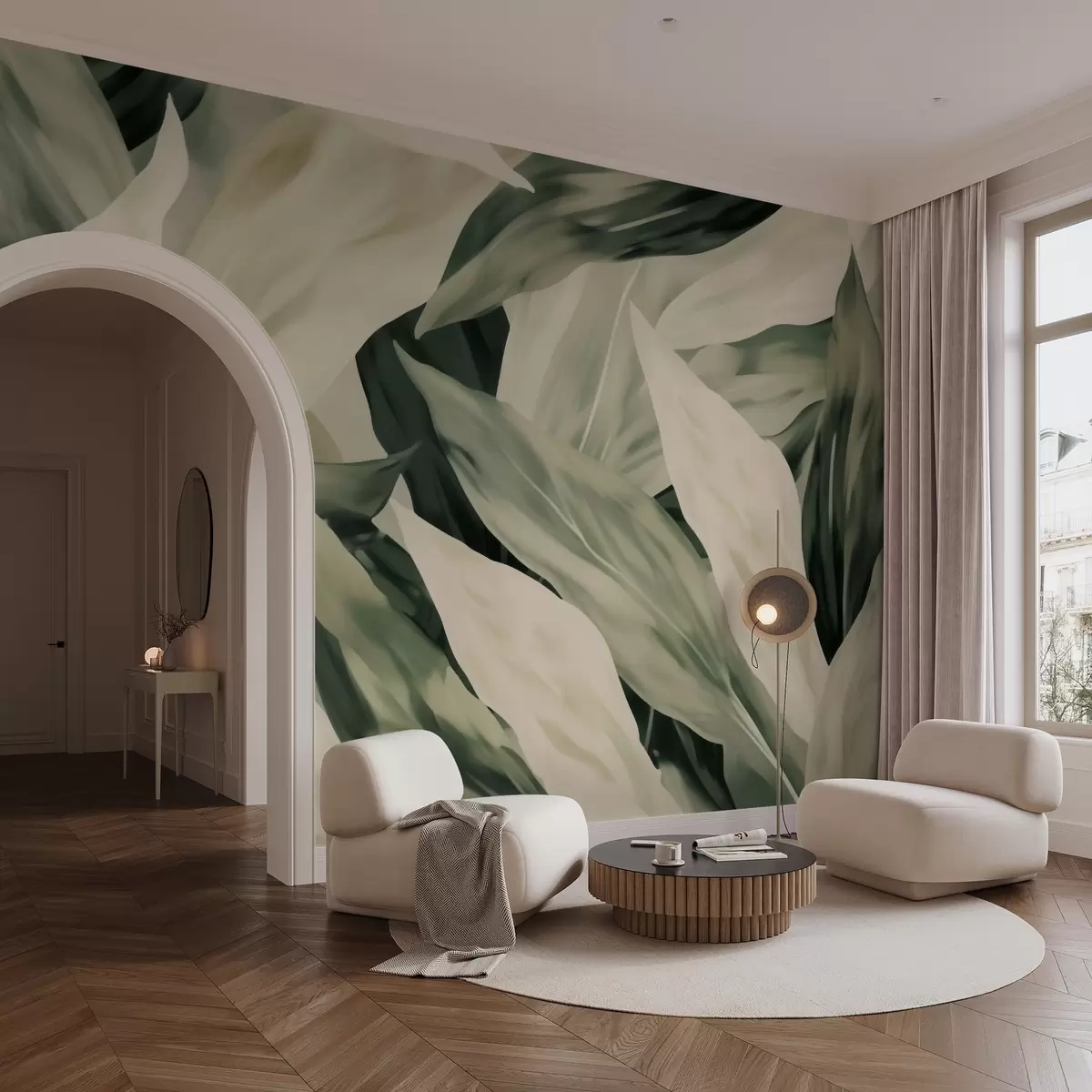 Fototapeta Malowane liście w04799