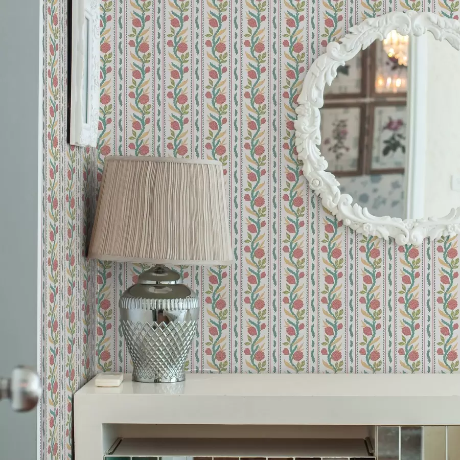 Fototapeta Pionowe paski z koralowymi kwiatami i turkusowymi liśćmi a00816 kup w Polsce - Uwalls.pl Fototapeta Pionowe paski z koralowymi kwiatami i turkusowymi liśćmi a00816