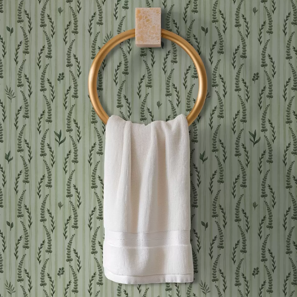 Tapeta Gęsta zielona trawa i pędy mięty w paski a00819 Tapeta Gęsta zielona trawa i pędy mięty w paski a00819