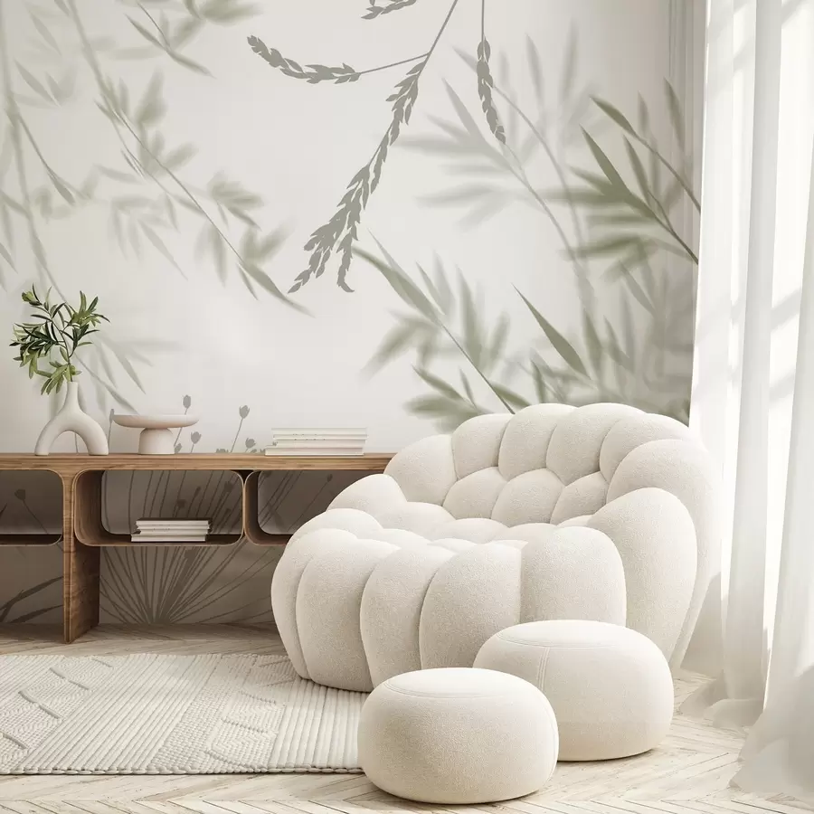 Fototapeta Sylwetki liści w04850