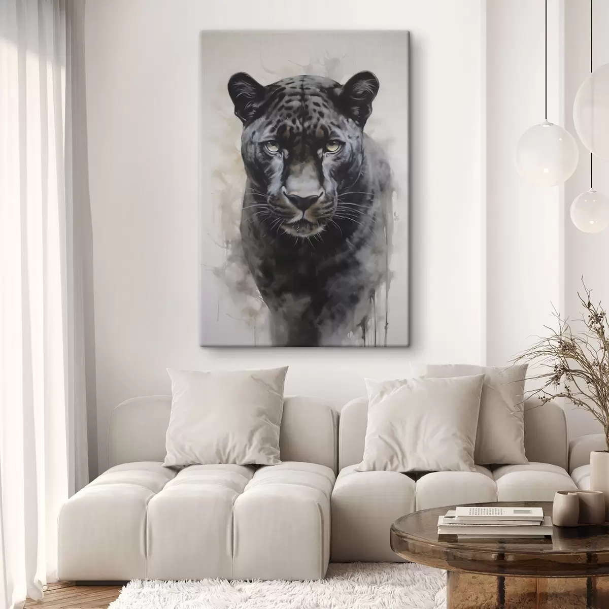 Obraz Obraz imitujący panterę s46433