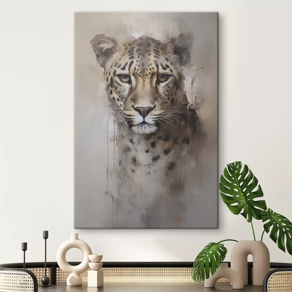Obraz Obraz imitujący lamparta s46434