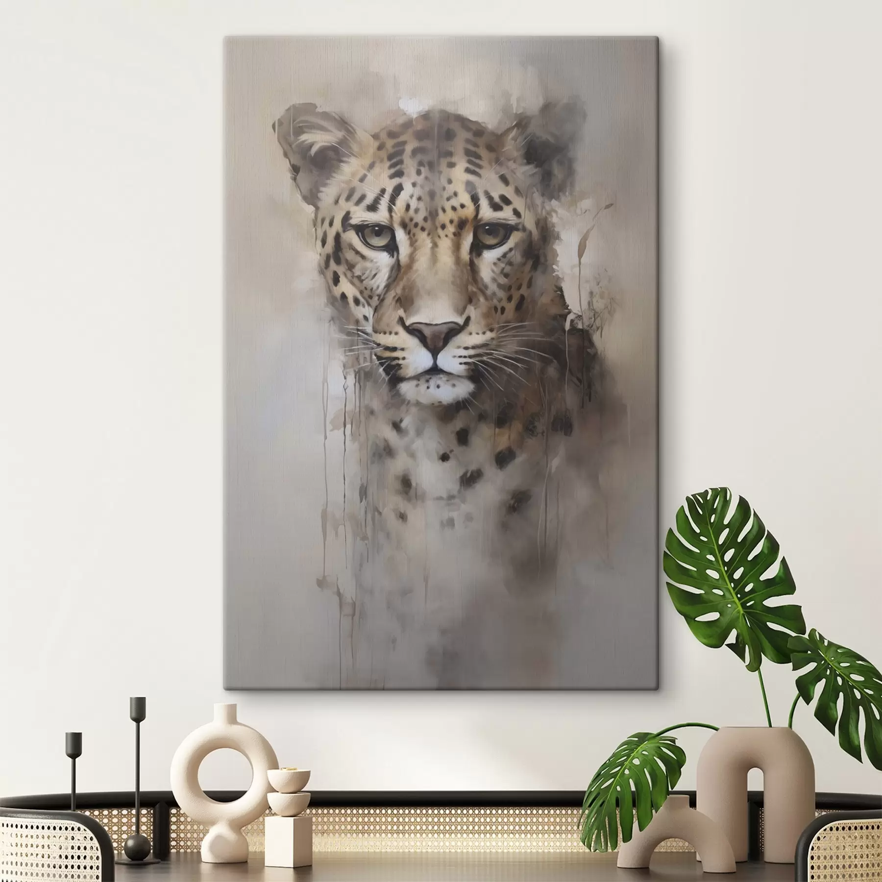 Obraz Obraz imitujący lamparta s46434