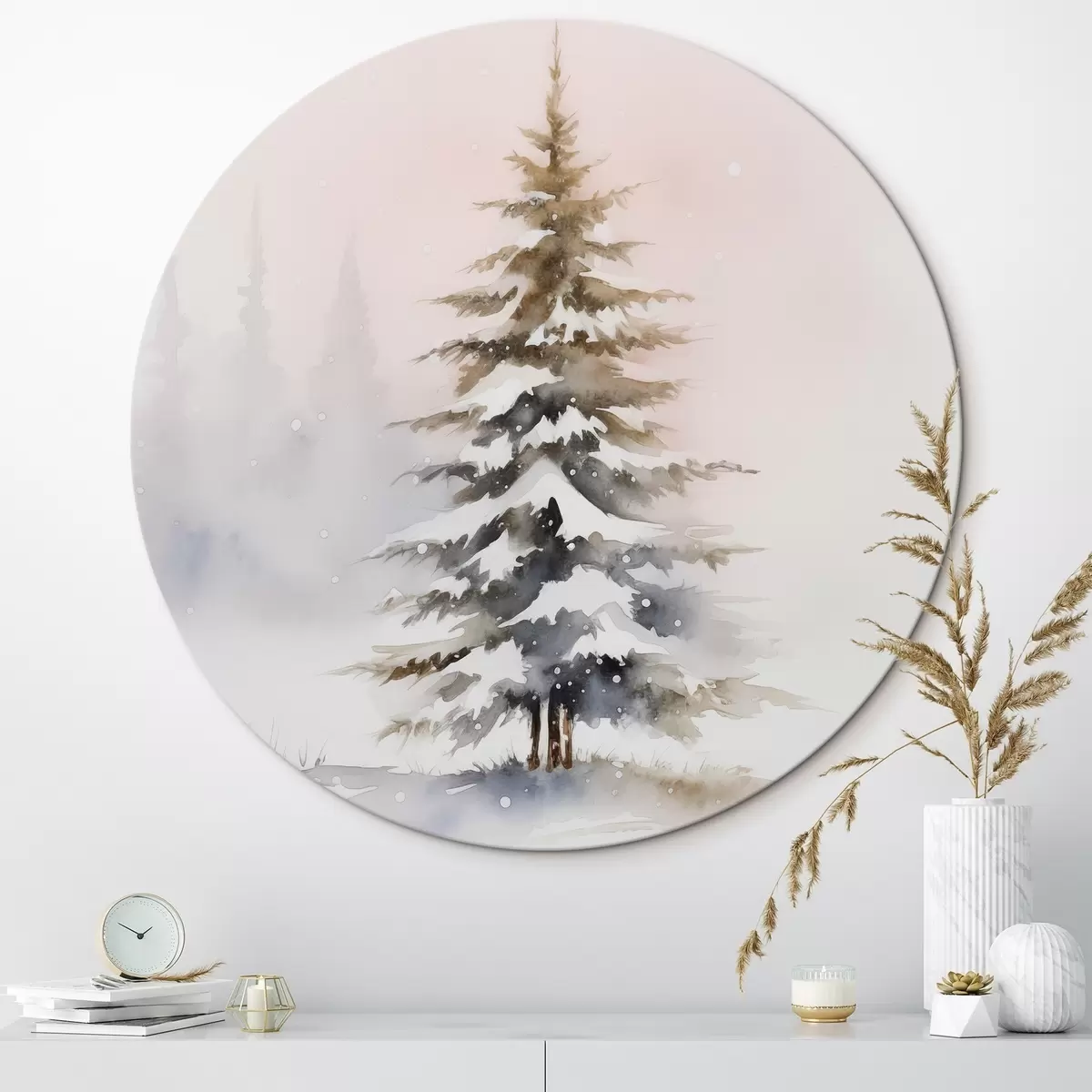 Okrągłe obrazy Świerk r46437