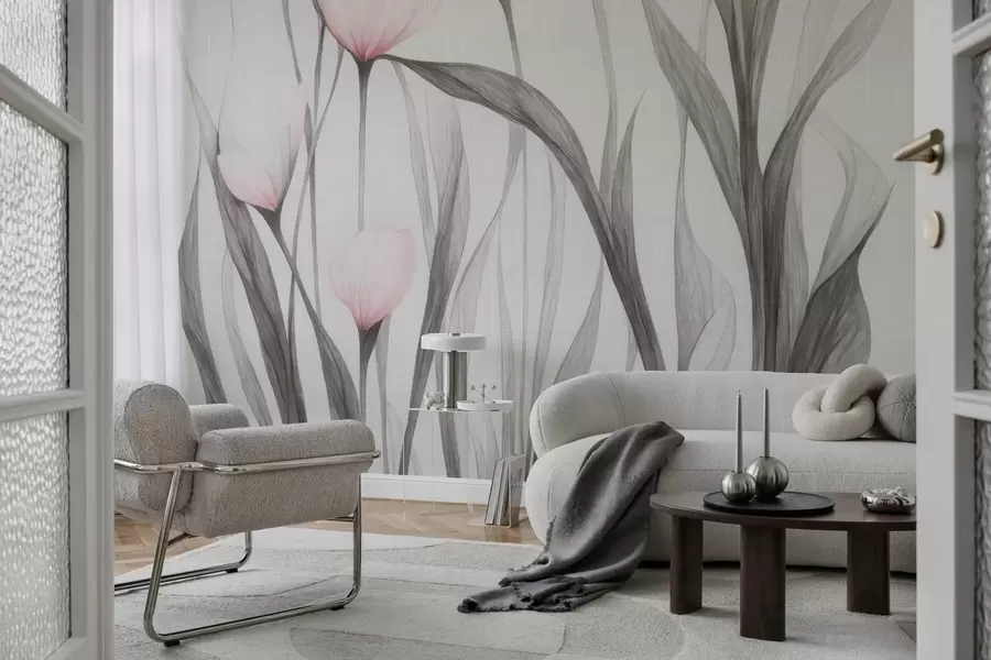 Fototapeta Kruche, półprzezroczyste tulipany w04831v1