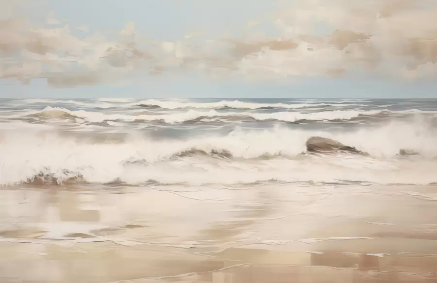 Fototapeta Pastelowy pejzaż morski w04836