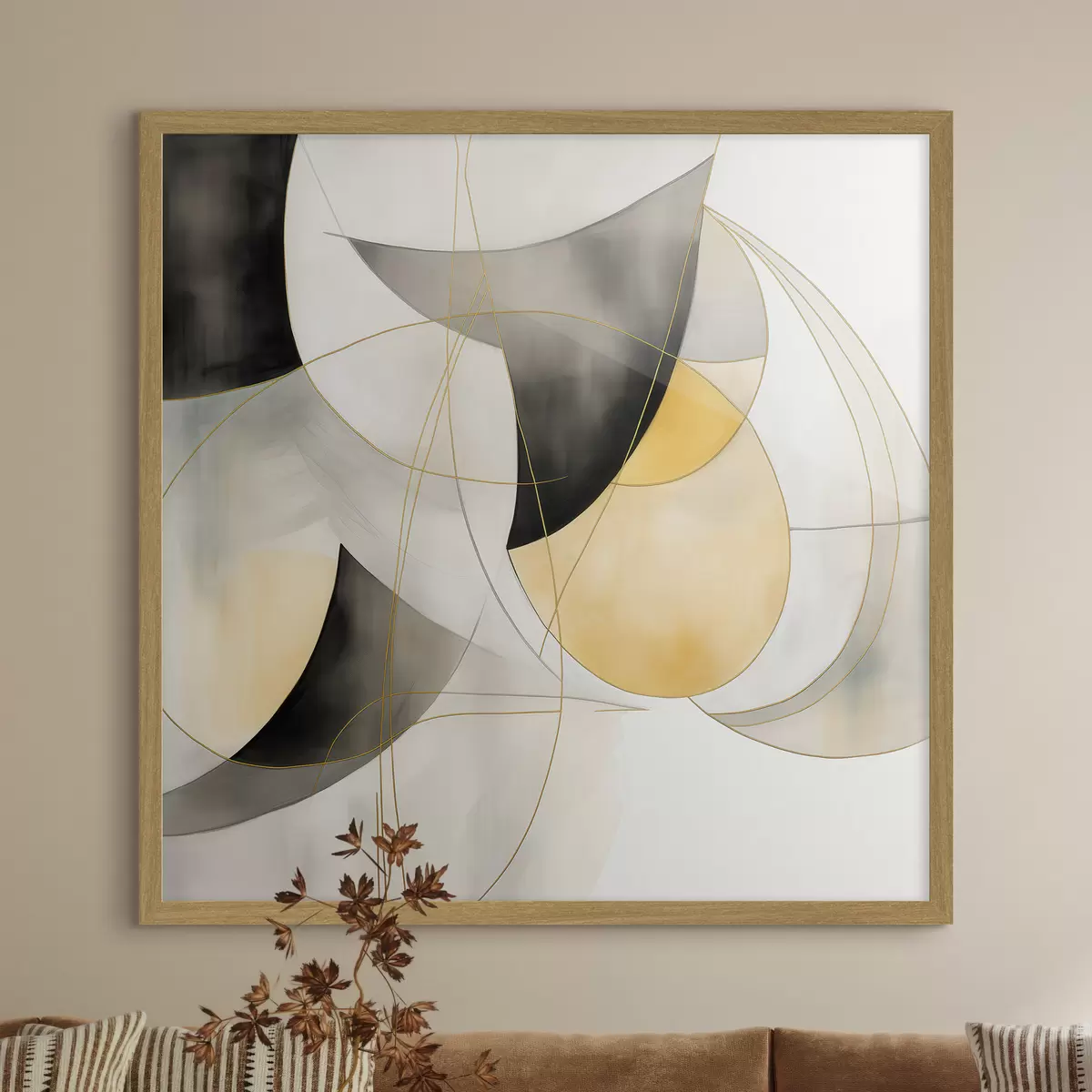 Plakat Abstrakcja geometryczna w stylu nowoczesnym f46328