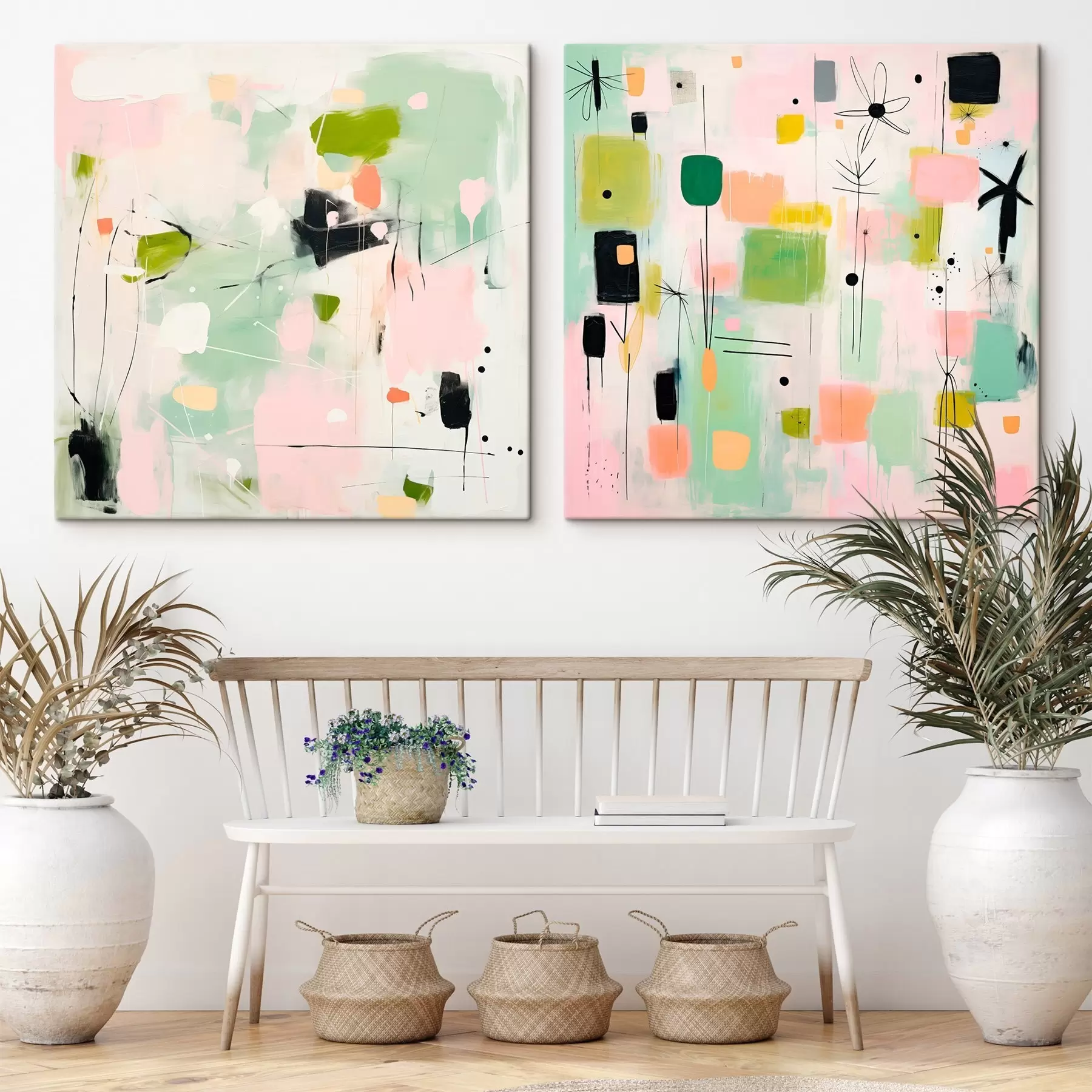 Obraz Motywy kwiatowe w nowoczesnym stylu m00900