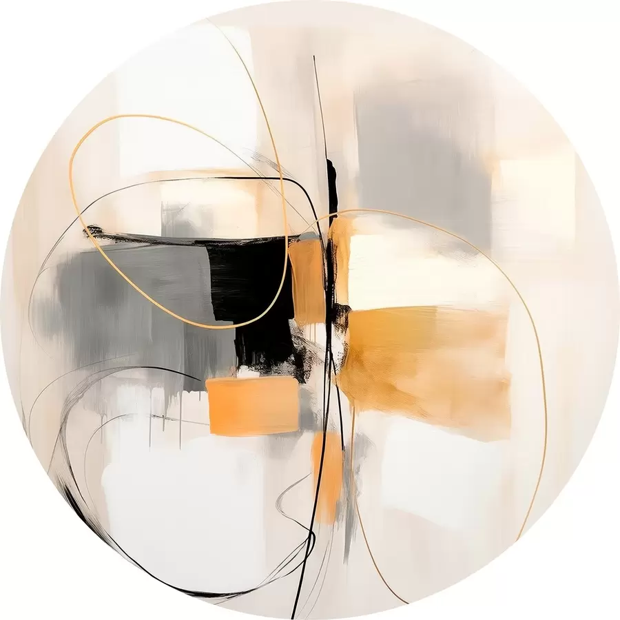 Obraz Abstrakcja, linie i formy w stylu olejnym r46322