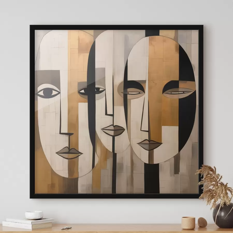 Fototapeta Abstrakcyjne twarze f46452